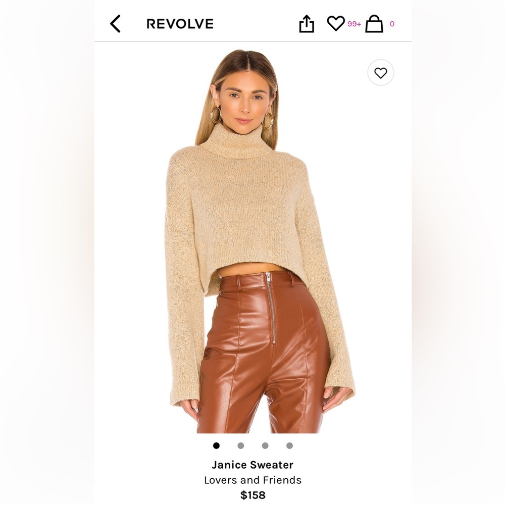 Lovers and Friends Cropped Janice Sweater